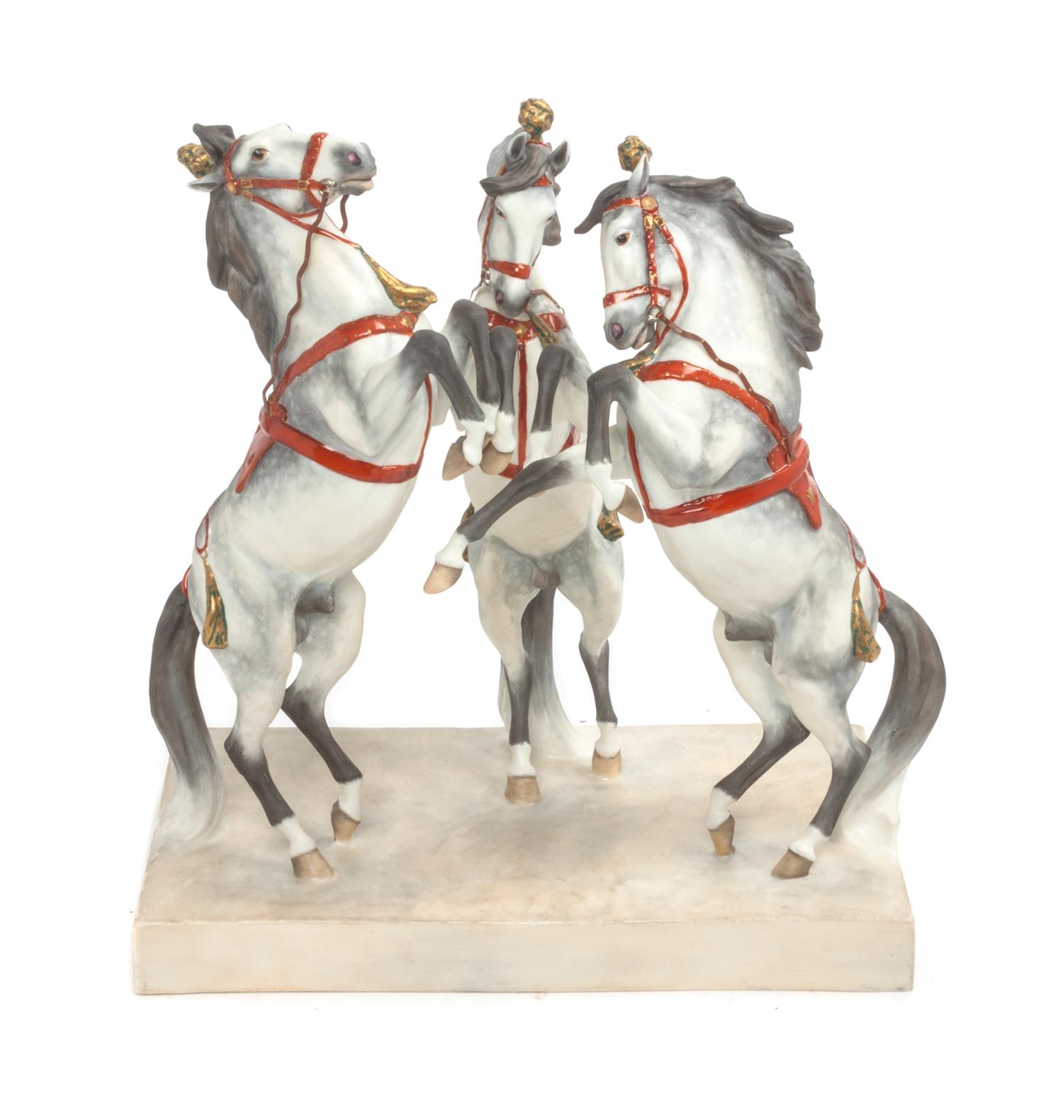 A Royal Worcester Porcelain Figural Group, Doris Lindner Height 11 inches. — 20TH CENTURY