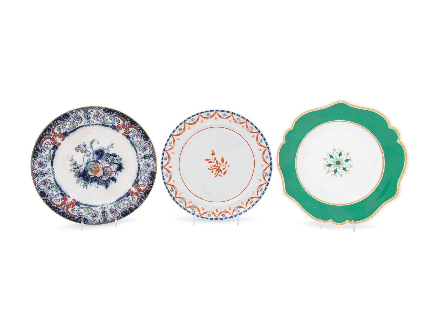 A Collection of English, Chinese Export and Continental Porcelain Table Articles