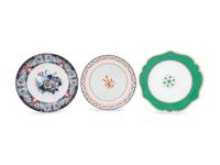 A Collection of English, Chinese Export and Continental Porcelain Table Articles