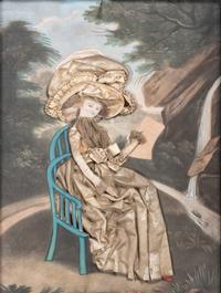 Five Victorian Mixed Media Dressed Pictures