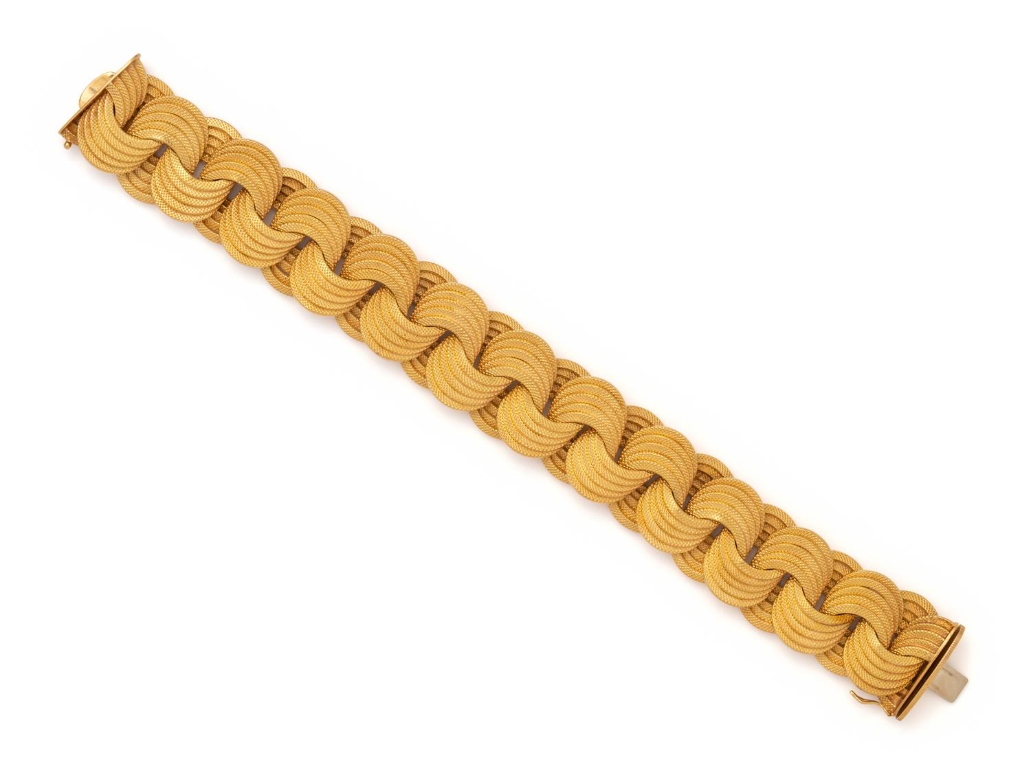 MARCHISIO, YELLOW GOLD BRACELET