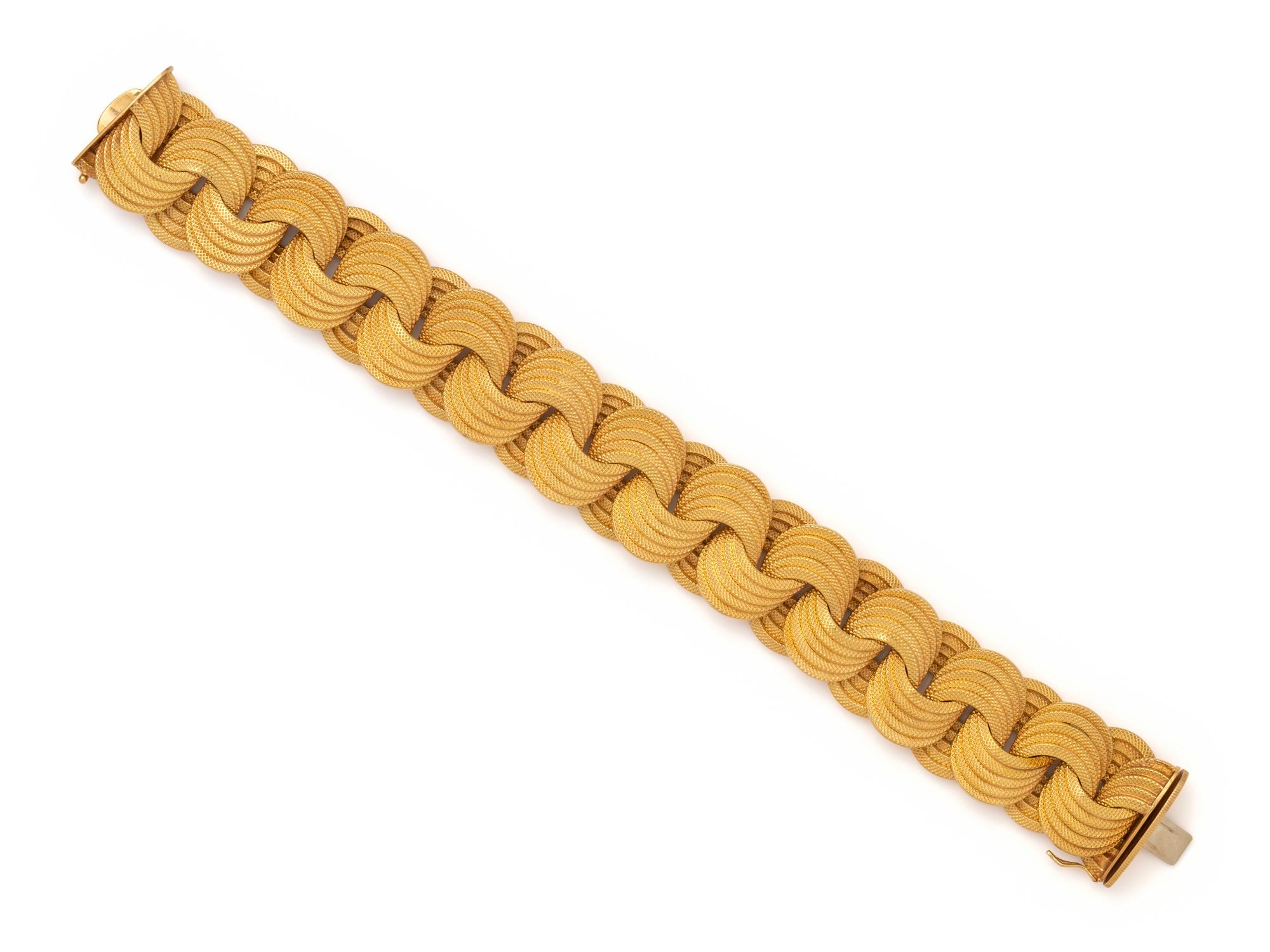 MARCHISIO, YELLOW GOLD BRACELET