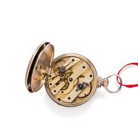 SILVER OPEN FACE POCKET WATCH