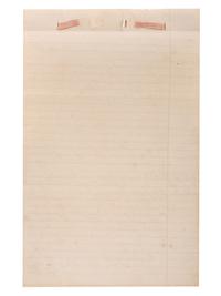 [SLAVERY & ABOLITION]. Manuscript court document related to the sale of an enslaved woman named "Frances," Fayette County, TX, 1857.