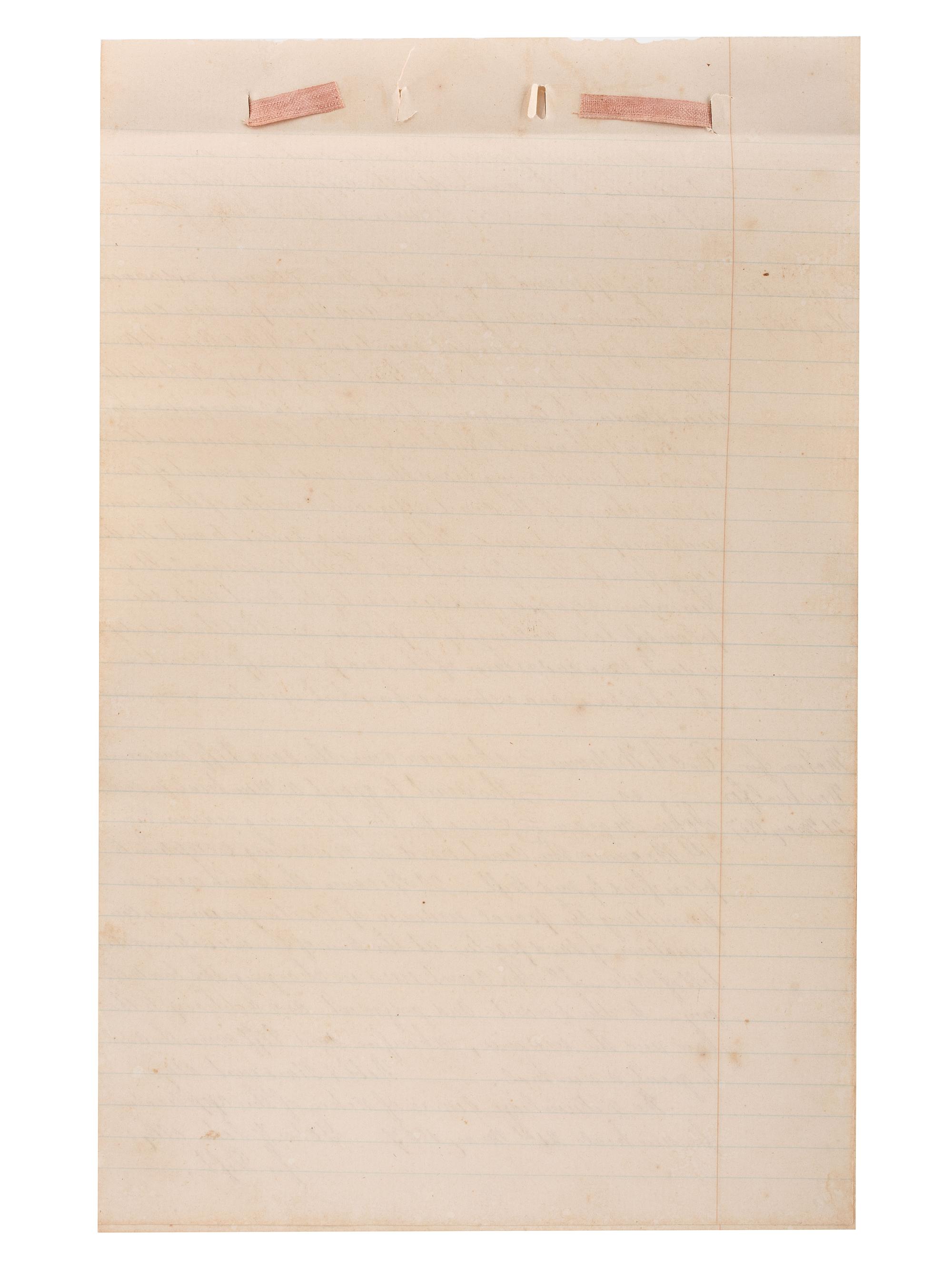 [SLAVERY & ABOLITION]. Manuscript court document related to the sale of an enslaved woman named "Frances," Fayette County, TX, 1857.