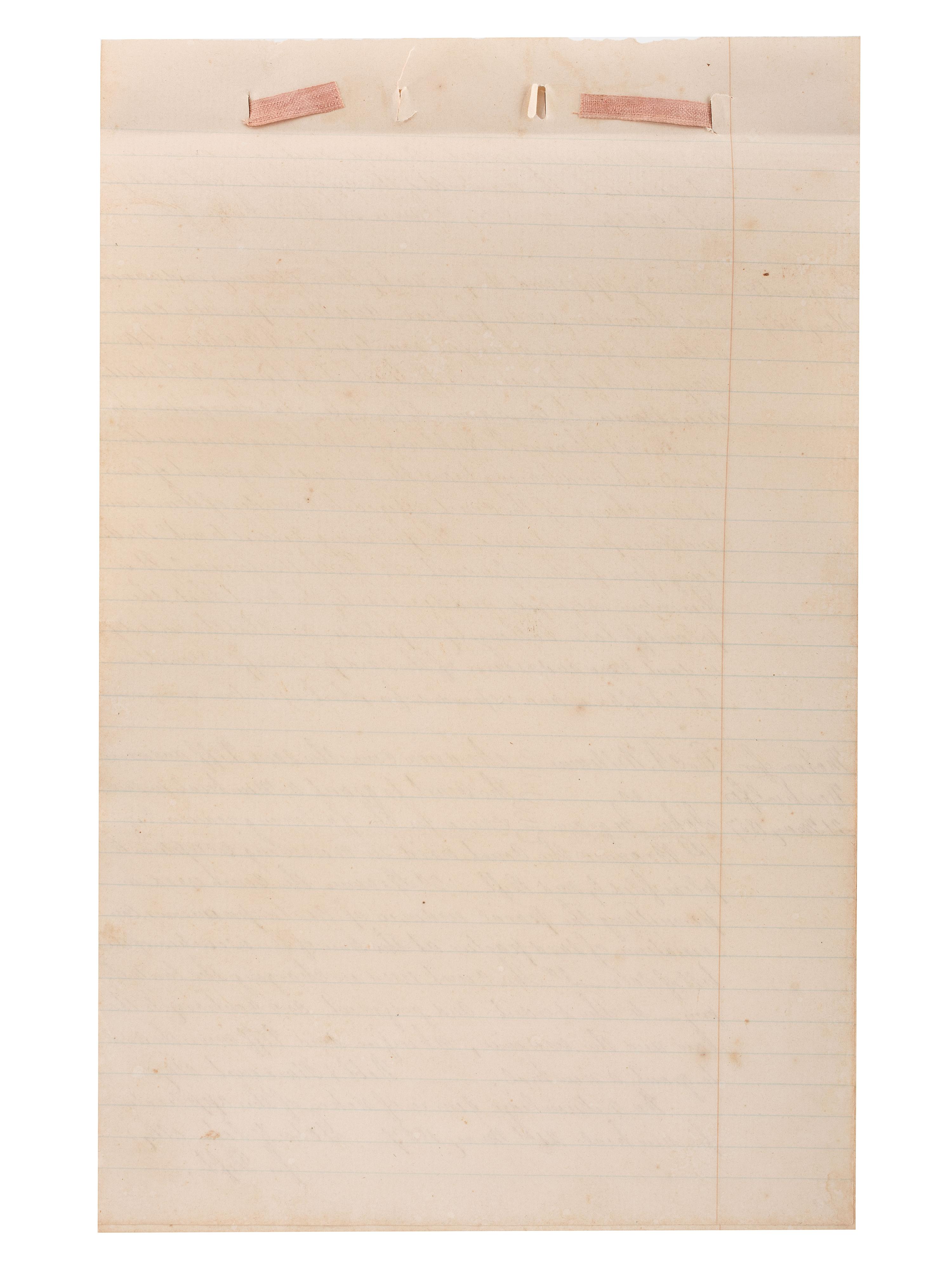 [SLAVERY & ABOLITION]. Manuscript court document related to the sale of an enslaved woman named "Frances," Fayette County, TX, 1857.