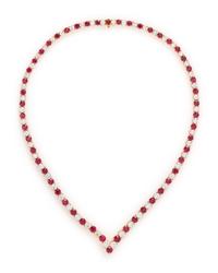 FRENCH, DIAMOND AND RUBY NECKLACE