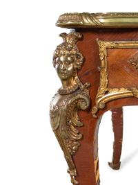 A Louis XV Style Gilt Bronze Mounted Bureau Plat