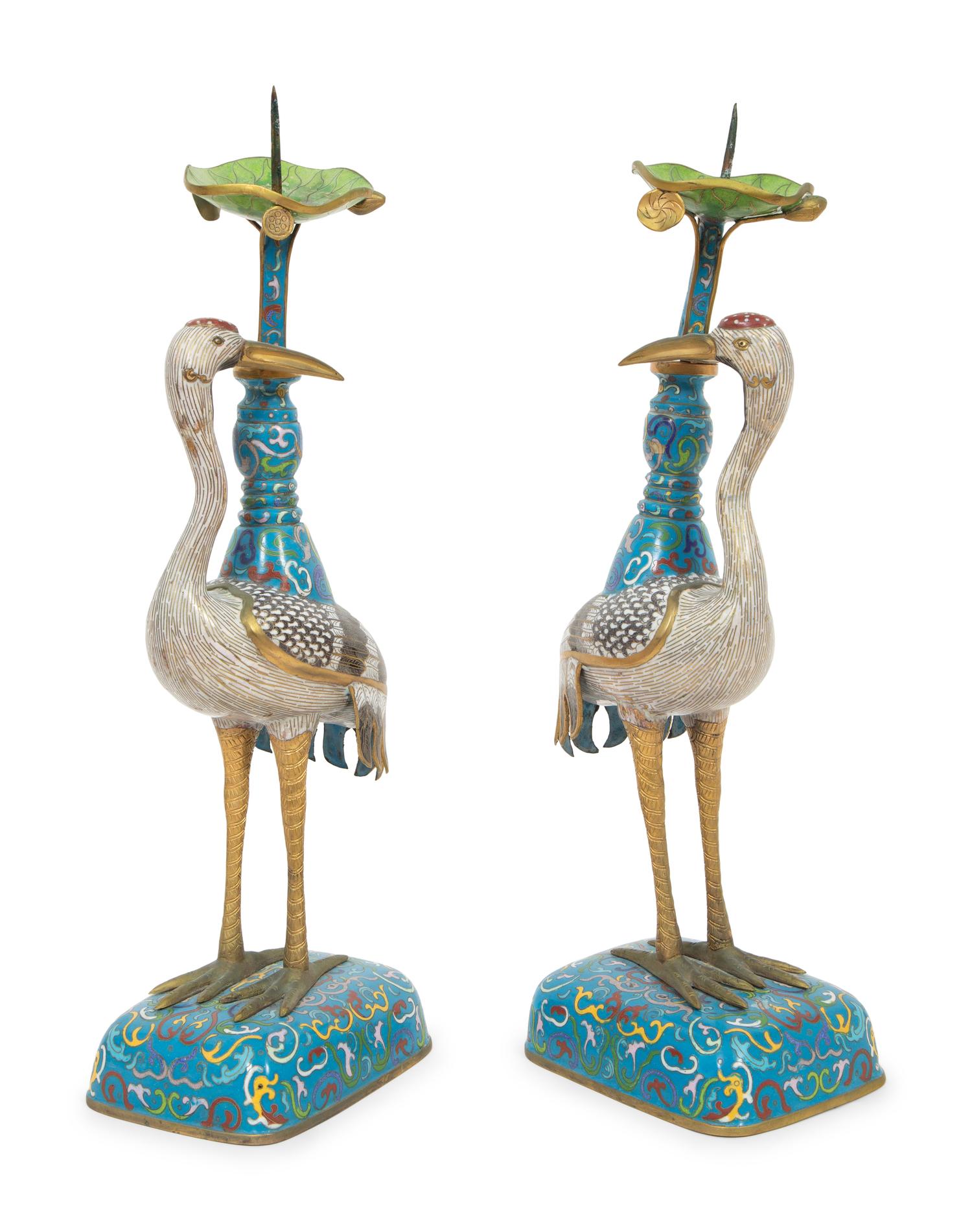 Three Chinese Cloisonné Articles