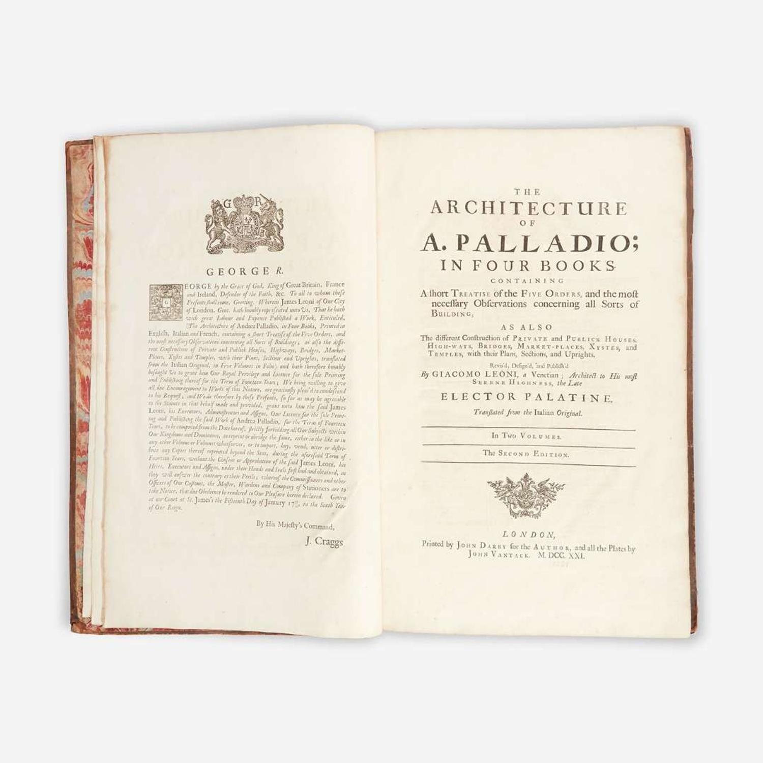 [Architecture] [Palladio, Andrea] The Architecture of A. Palladio; in Four Books...