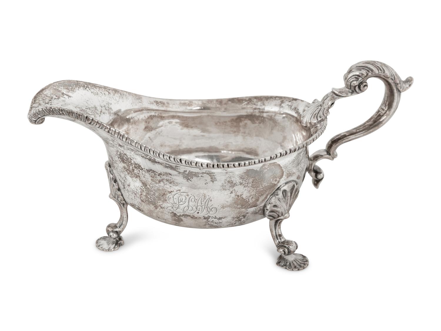Three English Silver Table Articles