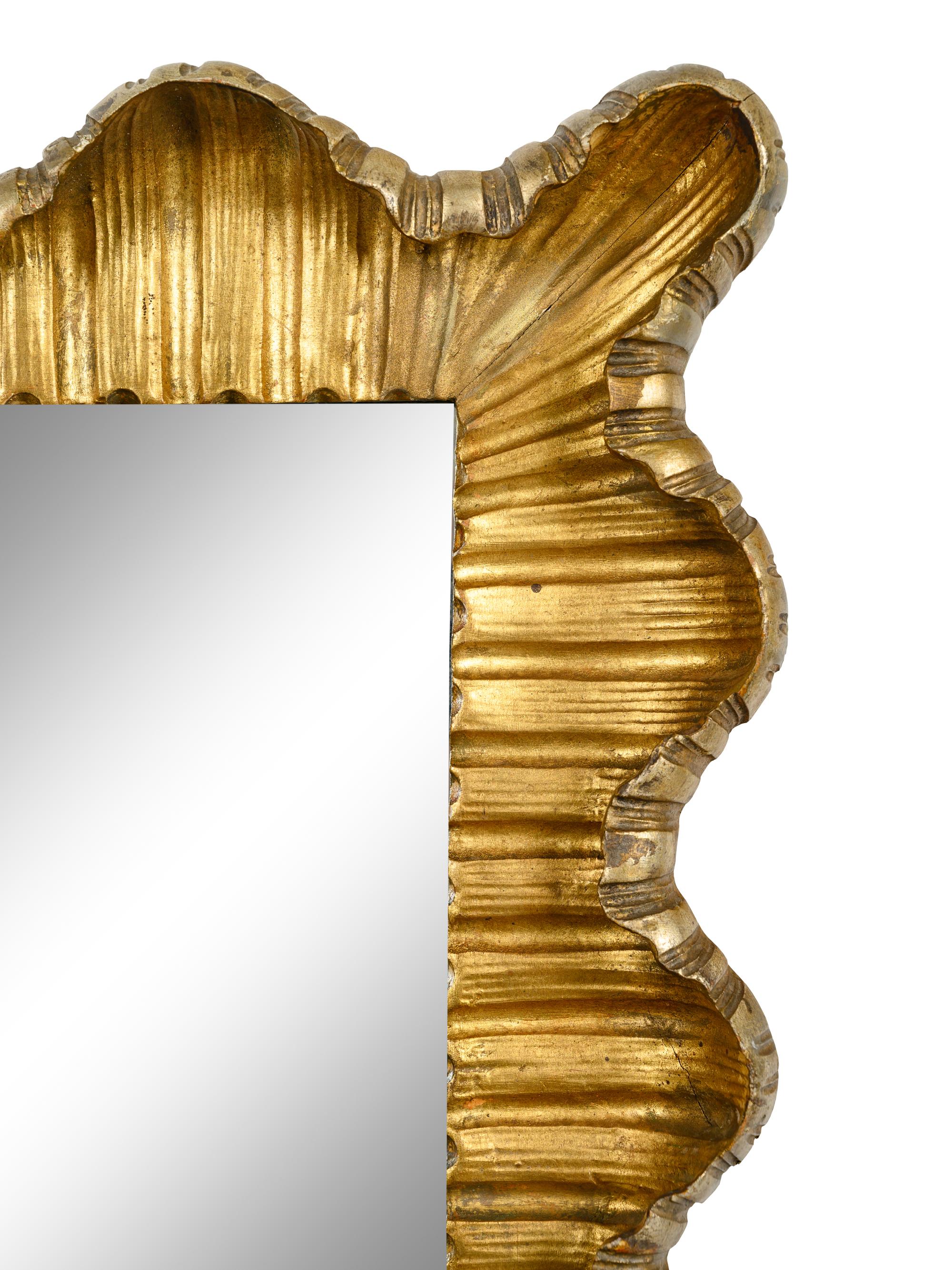 A Contemporary Giltwood Mirror