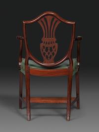 A Federal Carved Mahogany Armchair