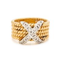 LE VIAN, BICOLOR GOLD AND DIAMOND RING