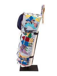 Pictorial Beaded Cradle, 2005-2006