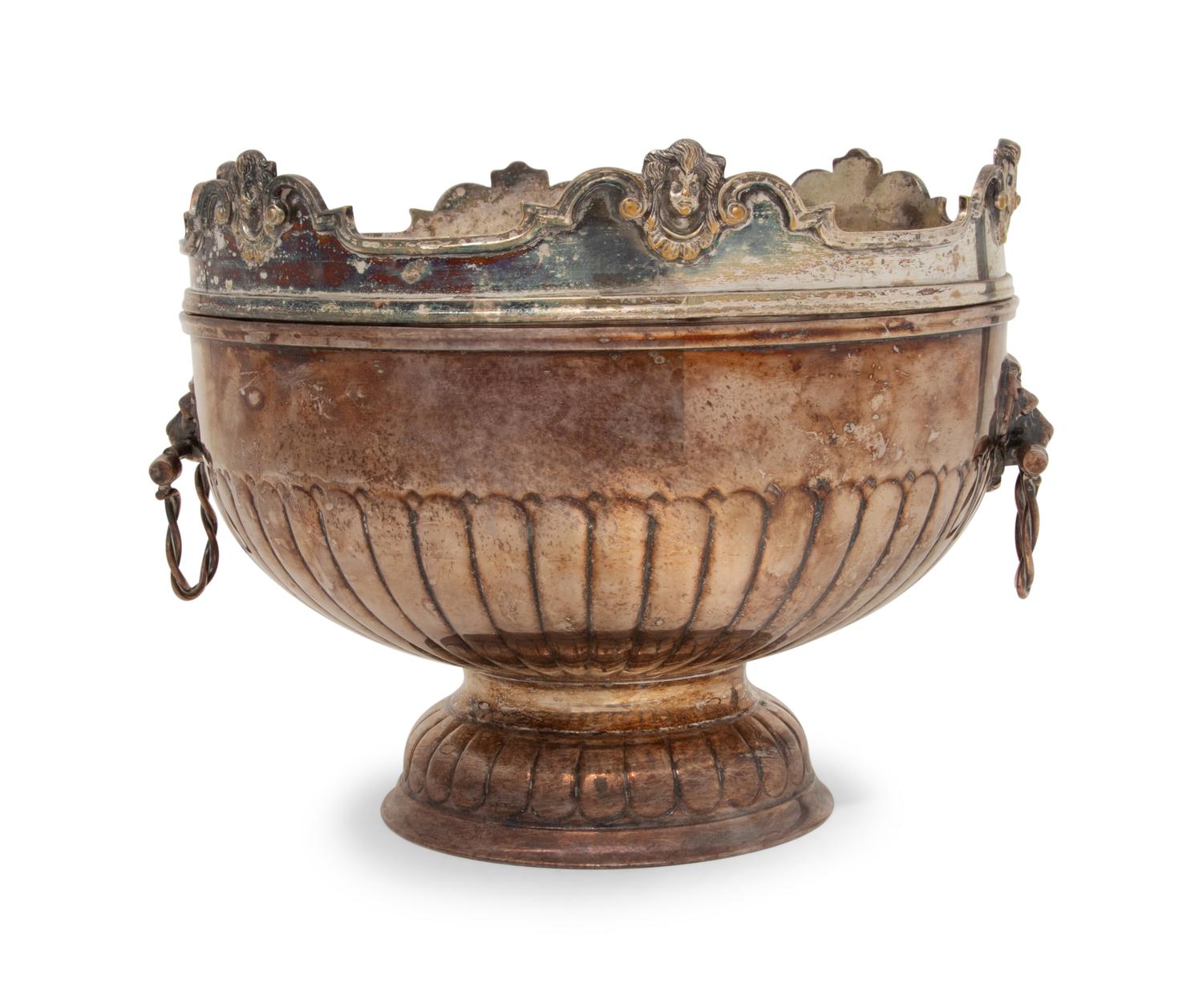 An English Silver-Plate Monteith Bowl