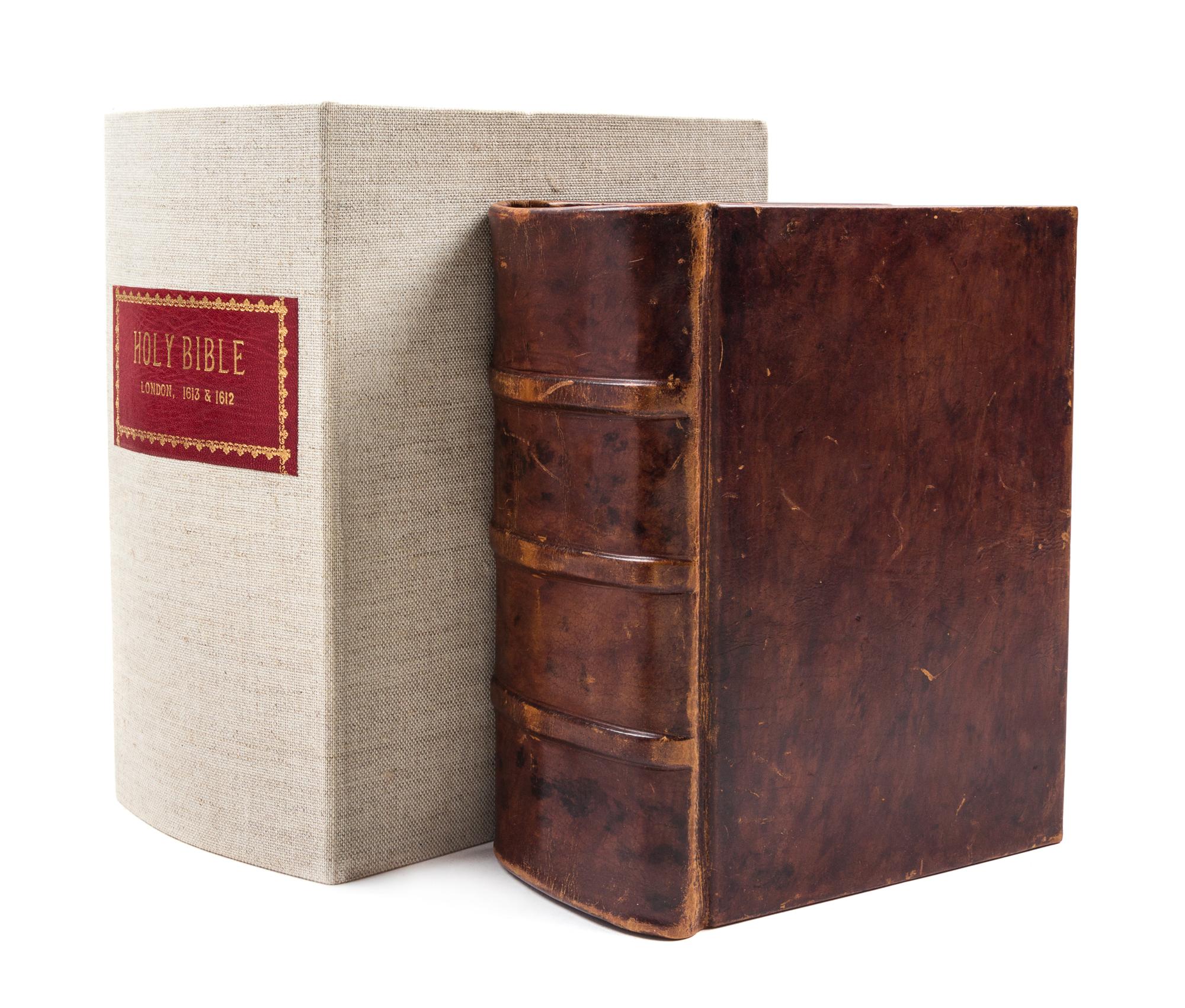 (KING JAMES BIBLE) BARKER, ROBERT, prnt. The Holy Bible. London, 1613.