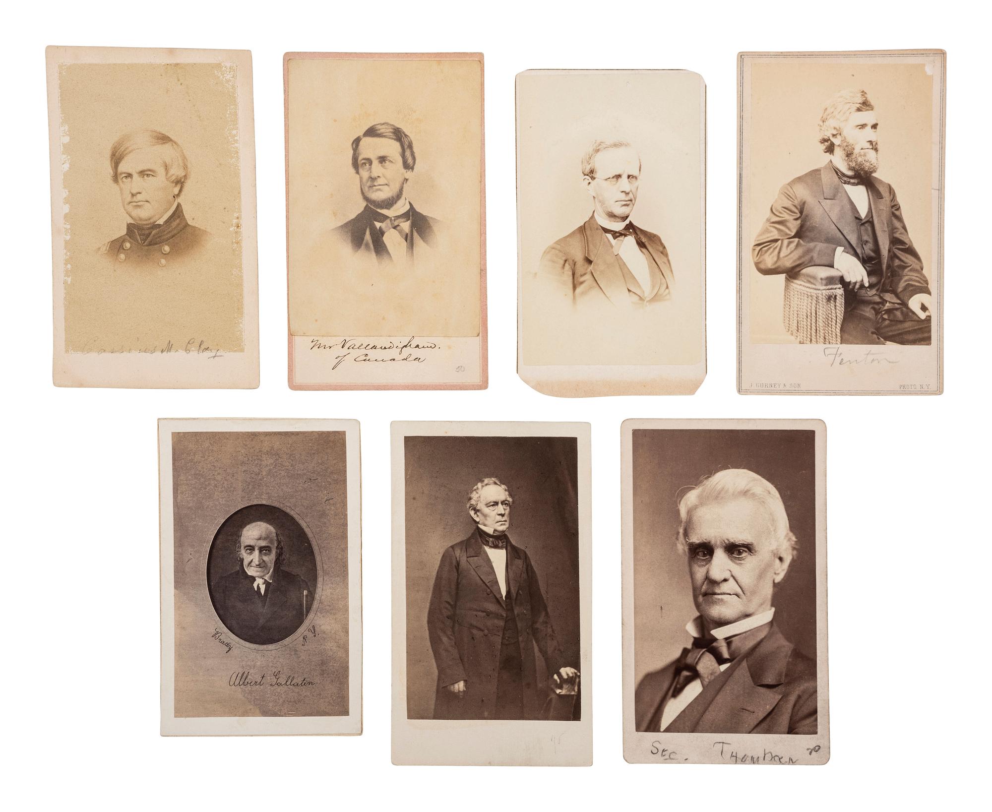 [CIVIL WAR]. 20 CDVs featuring antebellum & war-era politicians and statesmen, including: