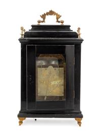 An English Gilt Metal Mounted Ebonized Bracket Clock with a German Movement
