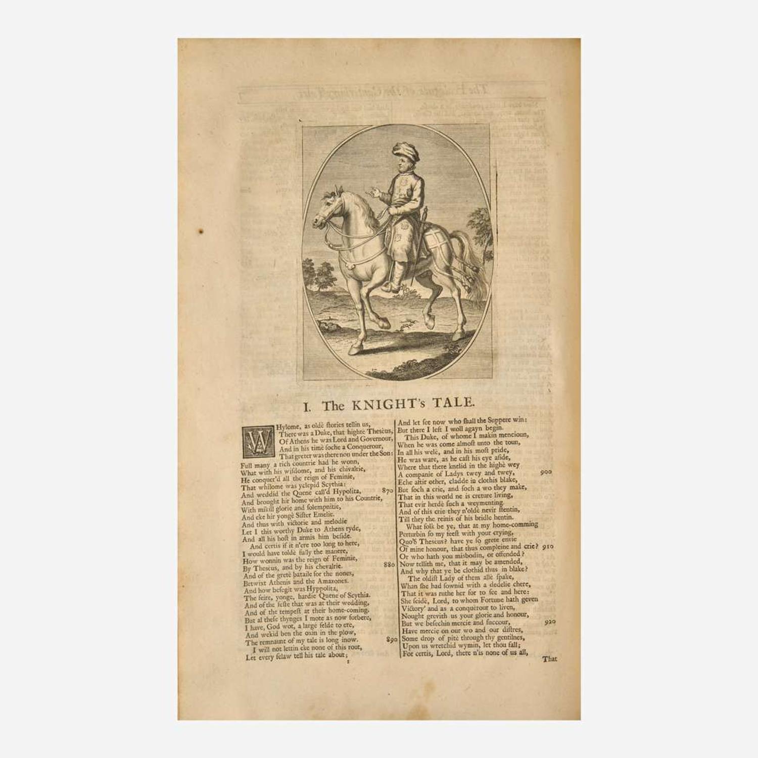 [Literature] [Chaucer, Geoffrey] Urry, John The Works of Geoffrey Chaucer, Compared with the Former Editions, and many valuable MSS...