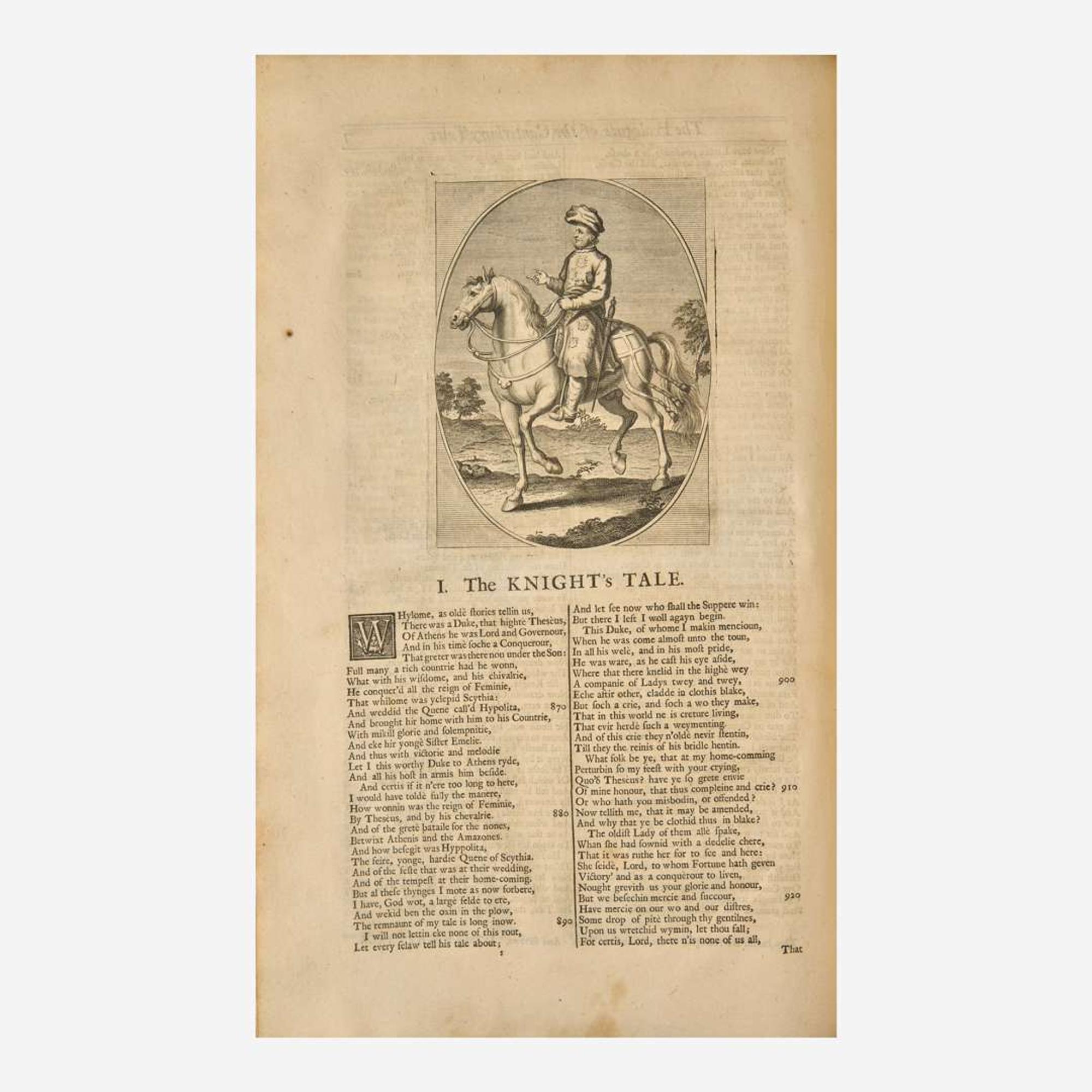 [Literature] [Chaucer, Geoffrey] Urry, John The Works of Geoffrey Chaucer, Compared with the Former Editions, and many valuable MSS...