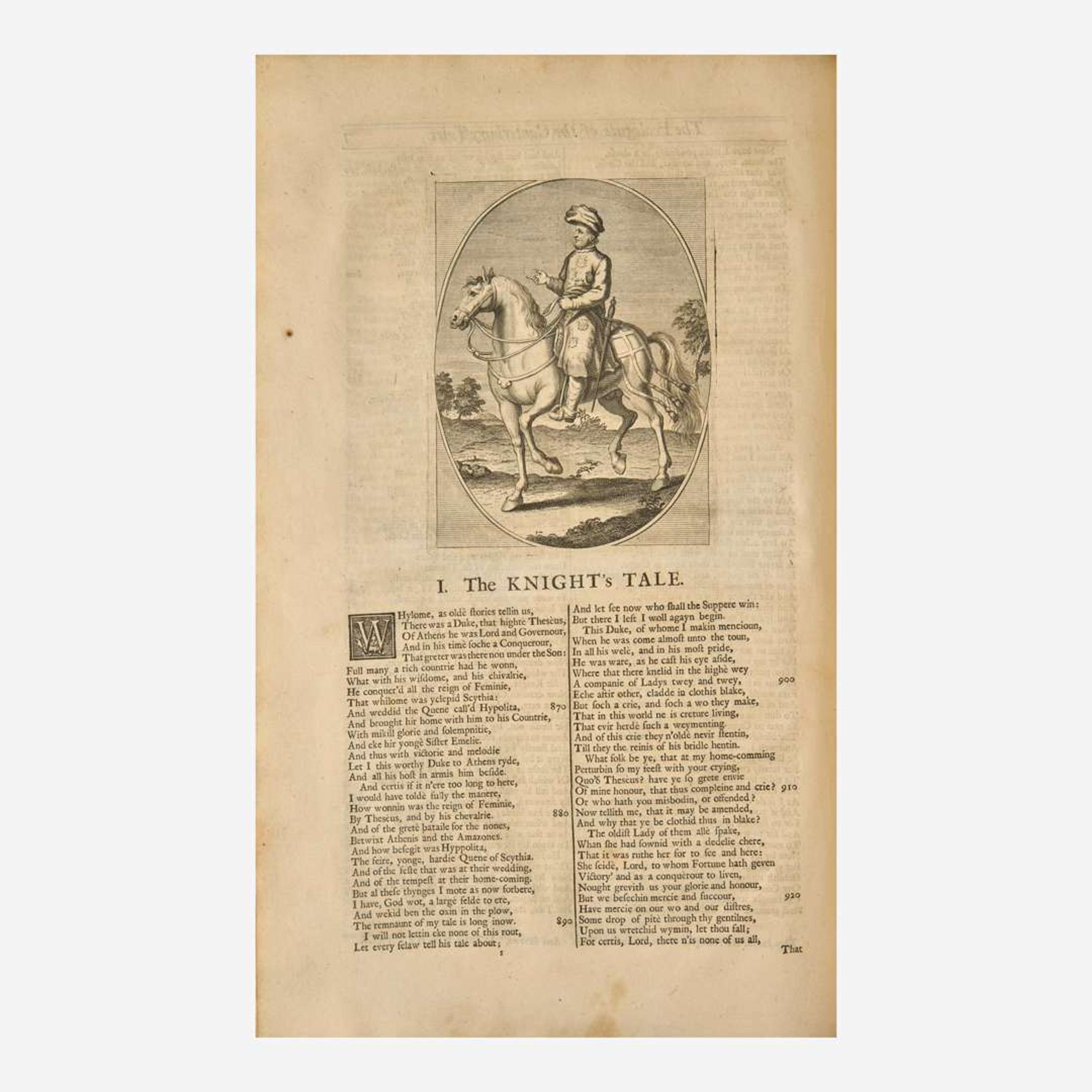 [Literature] [Chaucer, Geoffrey] Urry, John The Works of Geoffrey Chaucer, Compared with the Former Editions, and many valuable MSS...