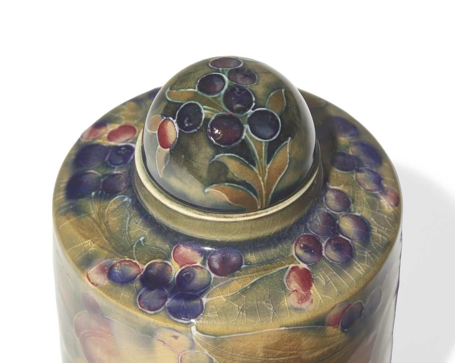 A Moorcroft Pottery 'Pomegranate' Tea Cannister and Cover