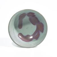 A Chinese Junyao style Purple-Splashed Blue Glazed Stem Cup