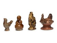 Four Glazed Ceramic Figures