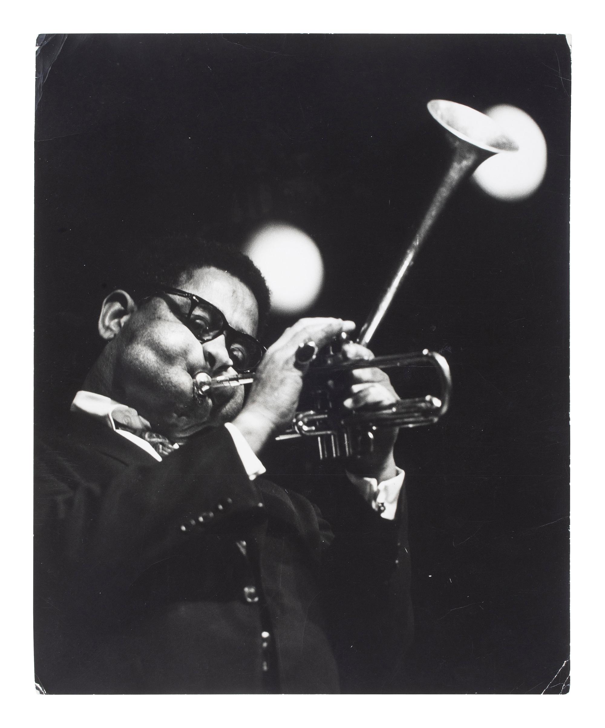 [EARLY PHOTOGRAPHY] -- [MUSIC]. A group of 5 photographs of jazz musicians taken by African American photographer Charles "Chuck" STEWART (1927-2017). New York, ca 1960s.