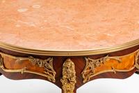 A Pair of Large Louis XV Style Bronze Mounted Marble-Top Guéridons
