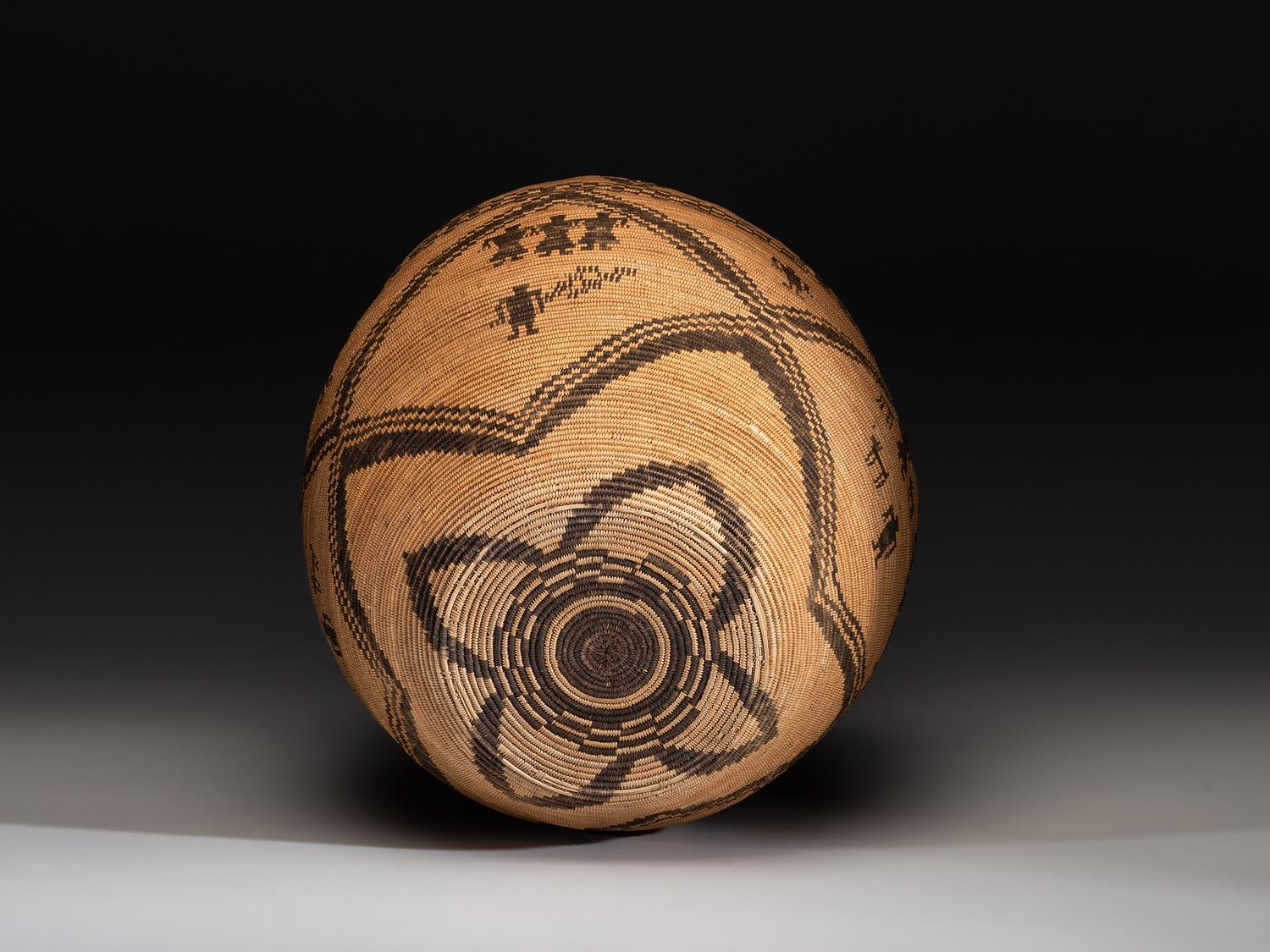 Apache Figural Basketry Olla