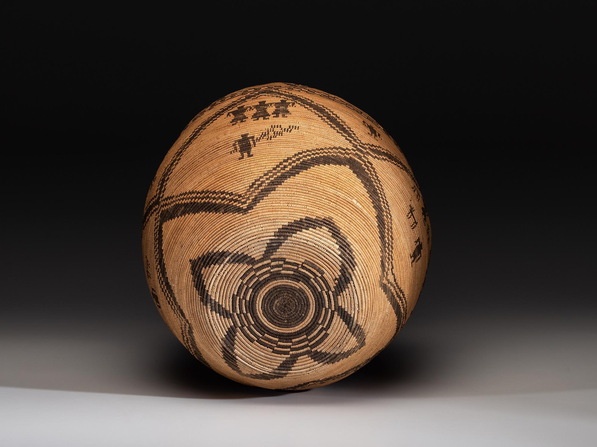 Apache Figural Basketry Olla