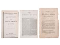 [SLAVERY & ABOLITION]. A group of Stephen Douglas pamphlets related to enslavement, comprising:
