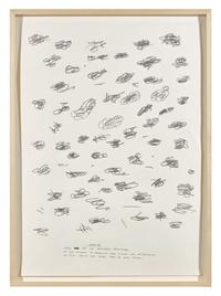 Untitled (Bam!) , 1997, Untitled (Draughtsman takes a shower) , 1997, Untitled (Dear Your Majesty) , 1997-99, Untitled (Trademarks) , 1999, Untitled (Crossword) , 1998 and Untitled , 2003 (a group of 6 works)