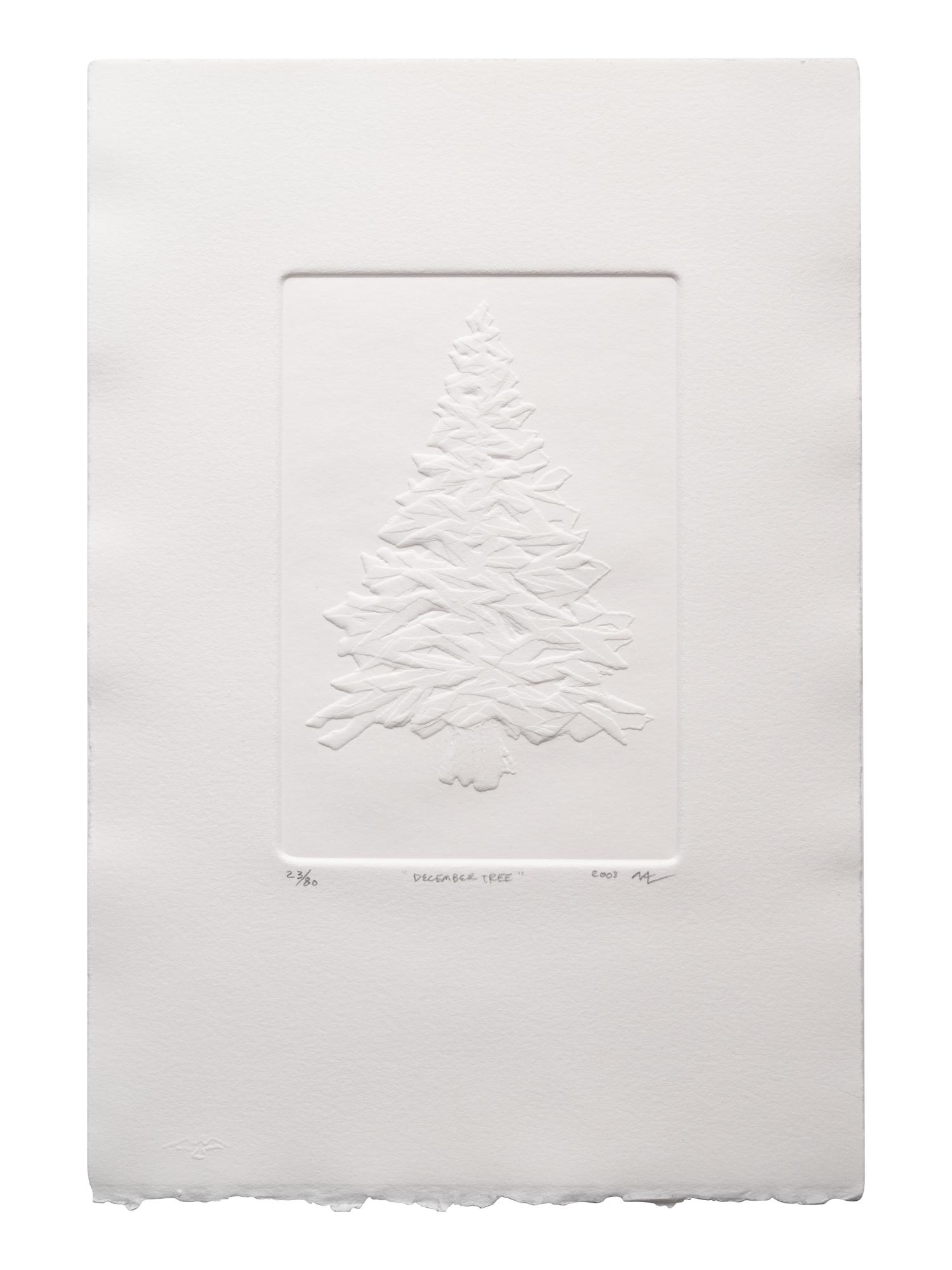 A group of three prints (Untitled; Untitled, 2008; December Tree 2003; Peace Love Hope and Joy, 2004)