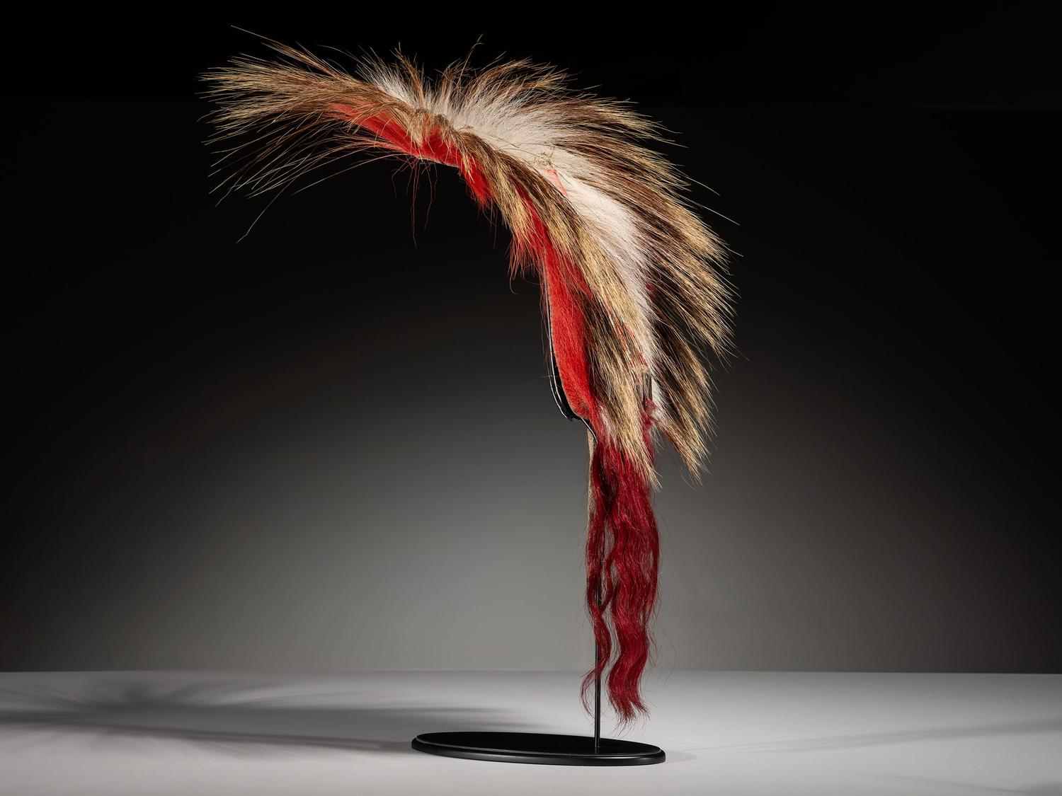 Sioux Roach, with Quilled Hair Ornament