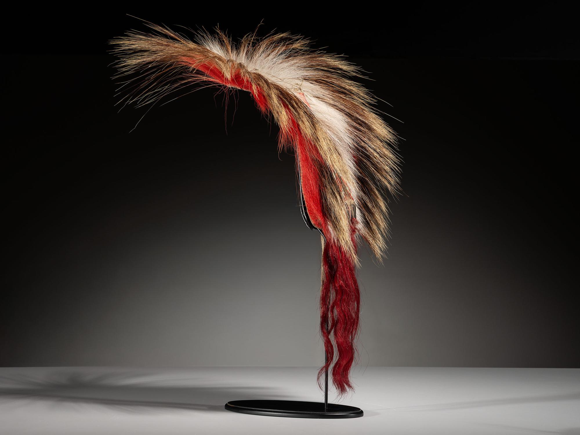 Sioux Roach, with Quilled Hair Ornament