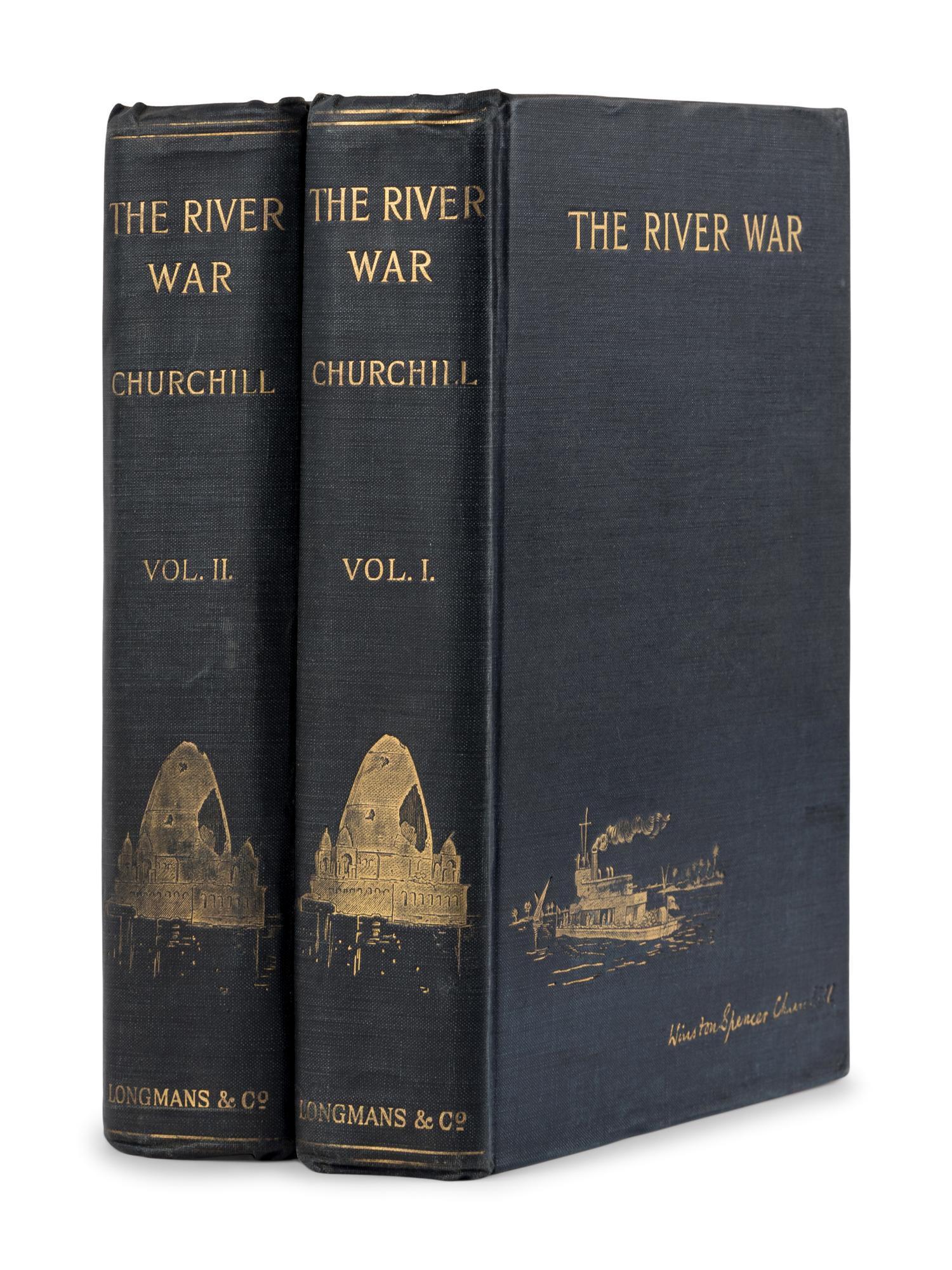 CHURCHILL, Winston Leonard Spencer, Sir (1874-1965). The River War: An Historical Account of the Reconquest of the Soudan. London: Longmans, Green, & Co., 1899.