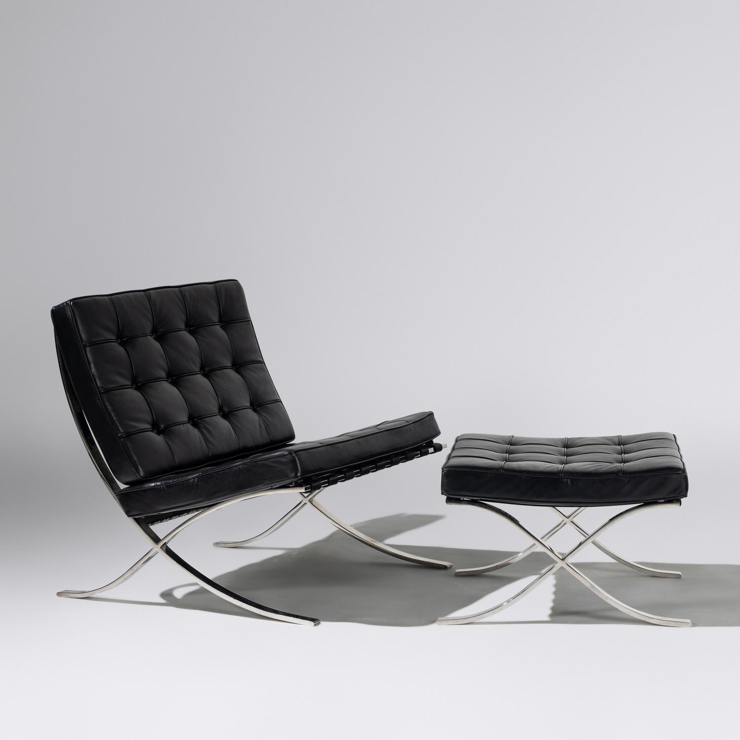Barcelona chair and ottoman Gerald R. Griffith
