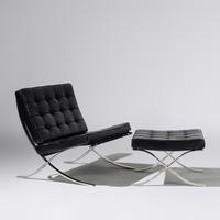 Barcelona chair and ottoman Gerald R. Griffith