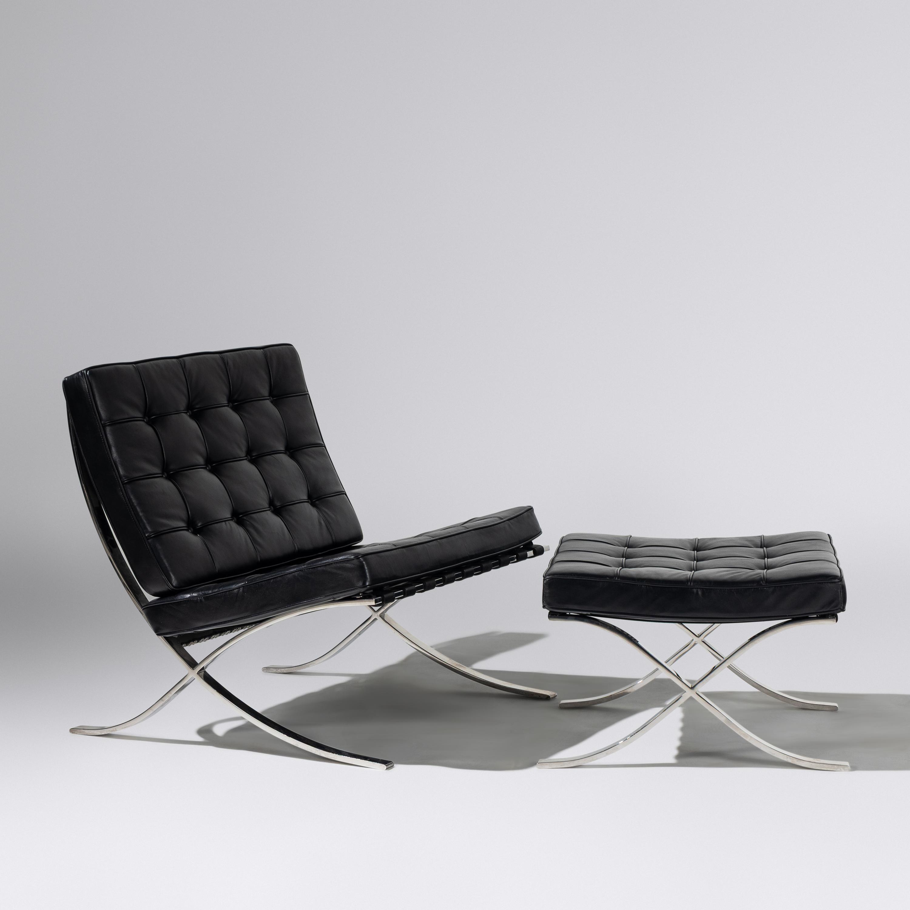 Barcelona chair and ottoman Gerald R. Griffith