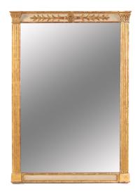 A Continental White Painted and Giltwood Mirror — CIRCA 1920s