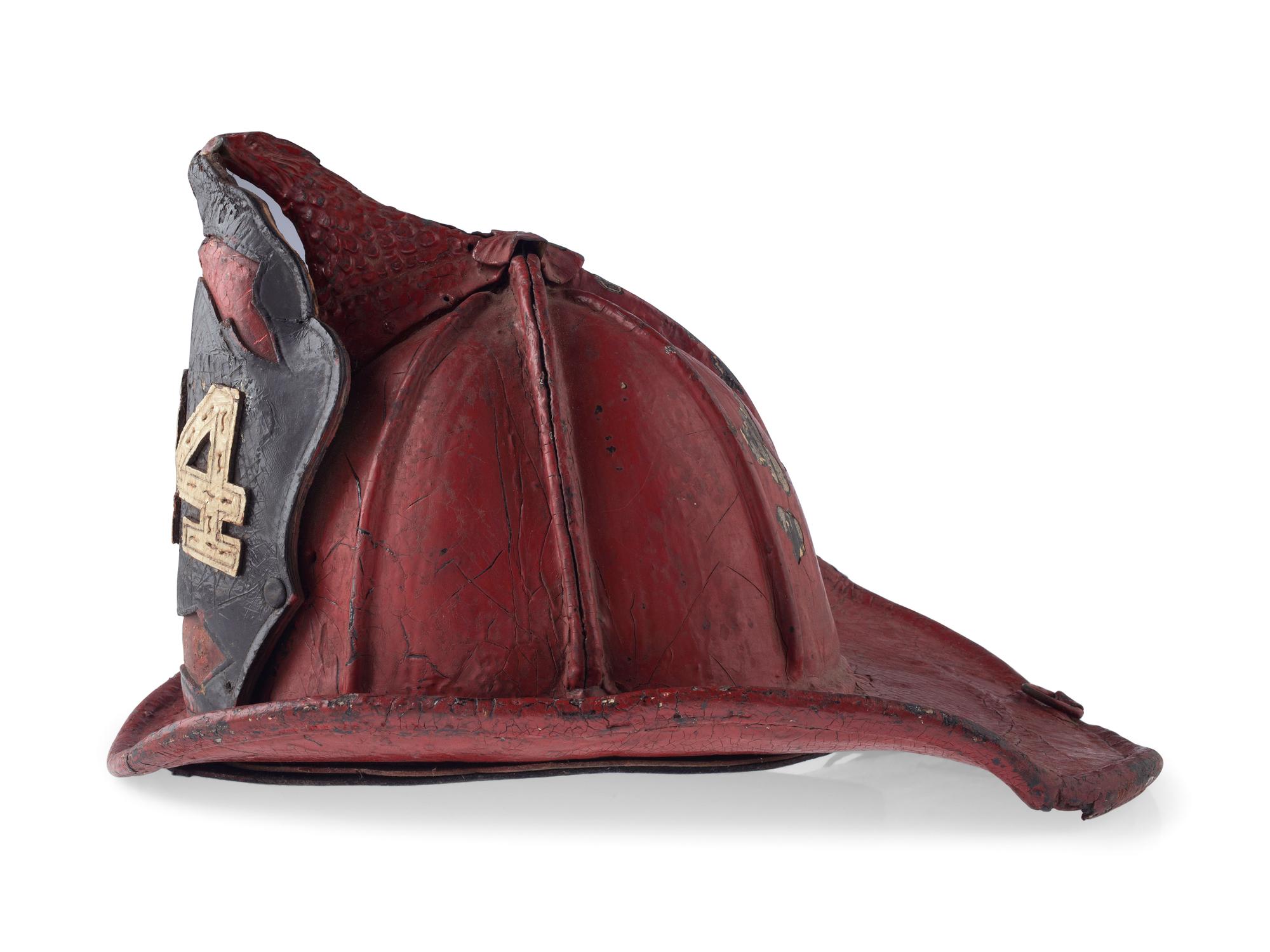 [CALIFORNIA] -- [FIREFIGHTING]. Fire helmet, badges, photographs, and more associated with San Francisco firefighter Ernest Nelson, Engine Co. No. 42, ca 1910-1930s.