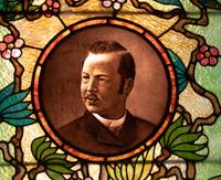 Two Leo P. Frohe Stained Glass Panels
