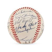 A 1964 Milwaukee Brewers Team Signed Autograph Baseball