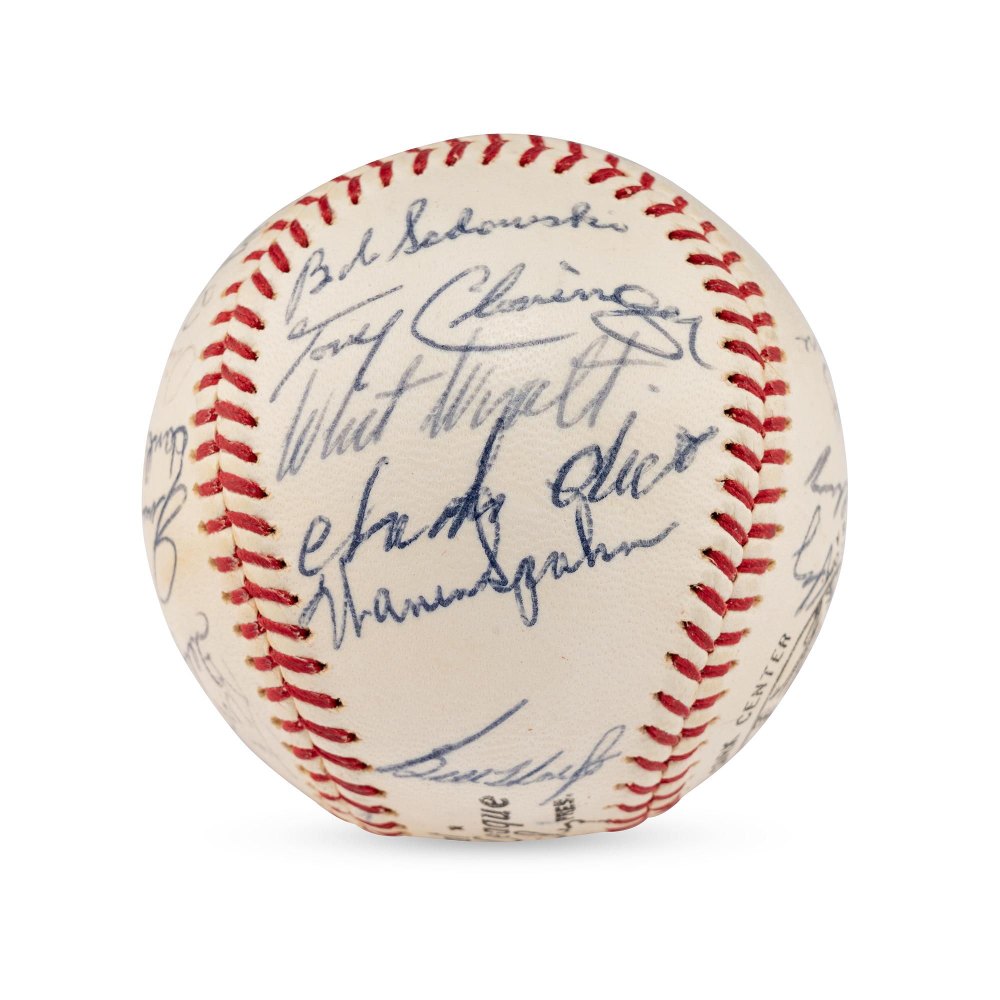 A 1964 Milwaukee Brewers Team Signed Autograph Baseball