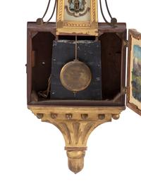 A Scarce Federal 'Battle of Lexington' Parcel Gilt Mahogany Banjo Clock