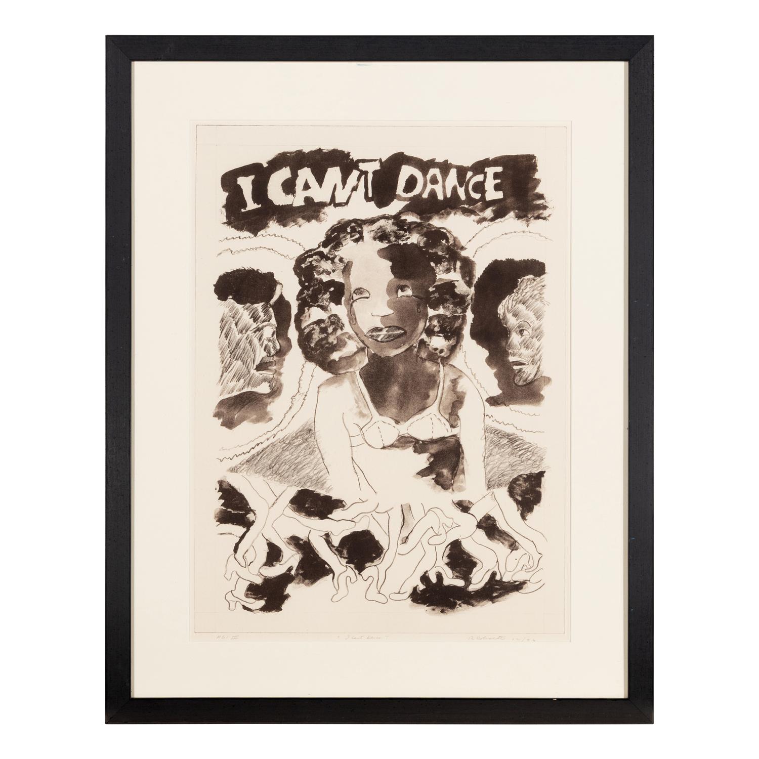 Robert Colescott (American, 1925-2009) — I Can't Dance ( from The Resounding Heart Portfolio ), 1996