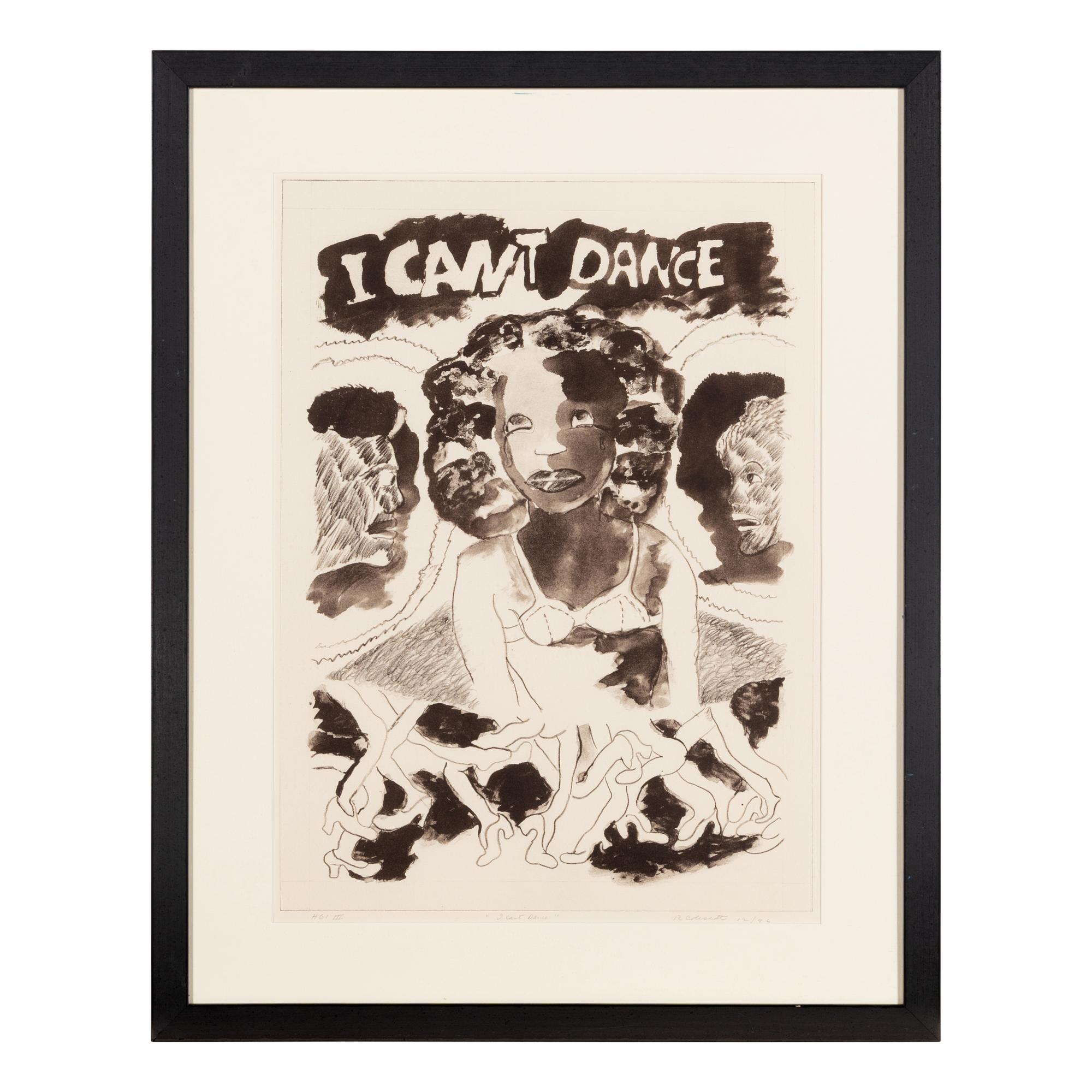 Robert Colescott (American, 1925-2009) — I Can't Dance ( from The Resounding Heart Portfolio ), 1996